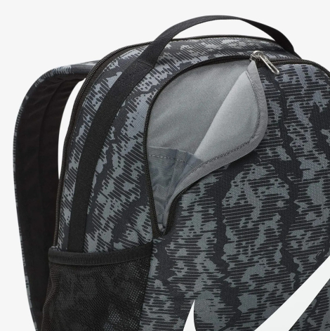 Подростковый рюкзак Nike Brasilia с принтом 1159844610 (Черный/Серый One Size)