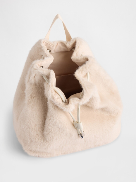 Детский рюкзак GAP из экомеха 1160311684 (Молочный One size)