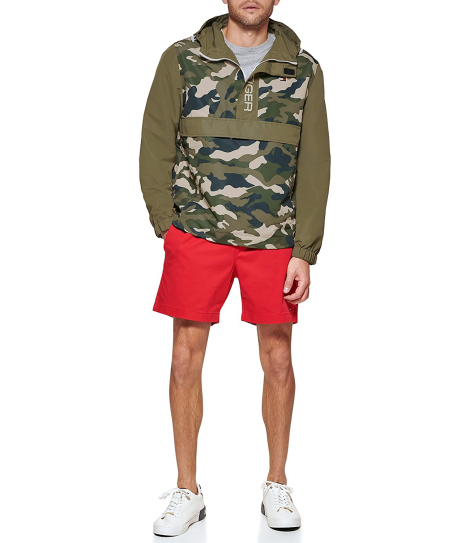 Чоловіча куртка-анорак Tommy Hilfiger з капюшоном оригінал 1159769161 (Камуфляж, XXL)