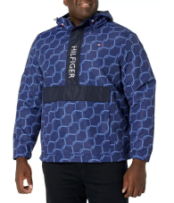 Чоловіча куртка-анорак Tommy Hilfiger з капюшоном 1159851216 (Синій XXL)