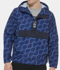 Чоловіча куртка-анорак Tommy Hilfiger з капюшоном 1159851216 (Синій XXL)