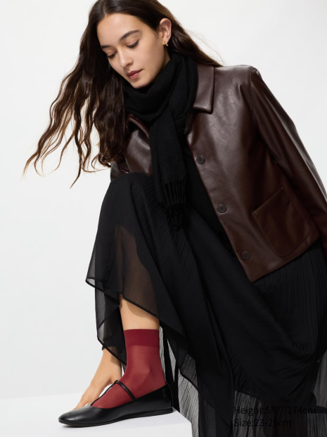 Универсальные балетки Uniqlo из экокожи 39 (8 US) 25,5 см Черный 1159851483