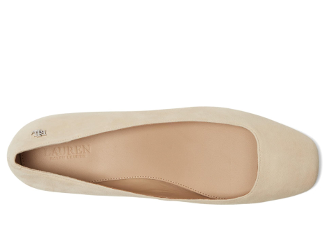 Женские балетки Jayna Ralph Lauren из натуральной замши 39 (9 US) 26 см Бежевый 1159854592