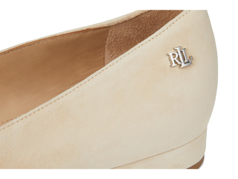 Женские балетки Jayna Ralph Lauren из натуральной замши 39 (9 US) 26 см Бежевый 1159854592