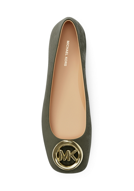 Женские замшевые балетки Milan Flex Michael Kors 38 (7,5 US) 24,5 см Зеленый 1159859246