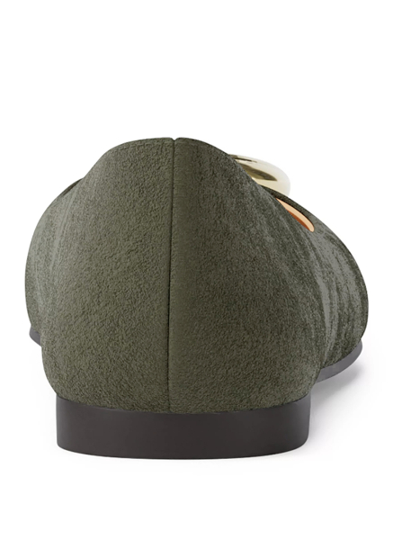 Женские замшевые балетки Milan Flex Michael Kors 38 (7,5 US) 24,5 см Зеленый 1159859246