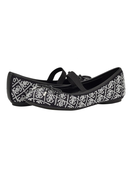 Женские балетки GUESS со стразами 37 (6,5 US) 24 см Черный 1159881884