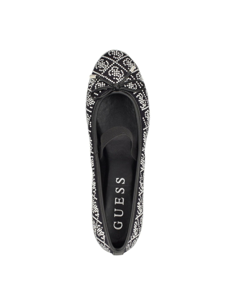 Женские балетки GUESS со стразами 37 (6,5 US) 24 см Черный 1159881884