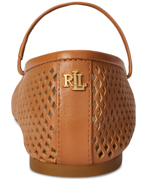 Женские кожаные балетки Jayna Ralph Lauren 36 (6 US) 23 см Коричневый 1163327438