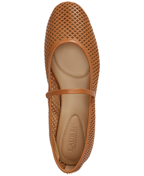 Женские кожаные балетки Jayna Ralph Lauren 36 (6 US) 23 см Коричневый 1163327438