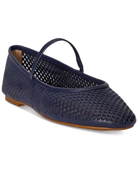 Женские кожаные балетки Jayna Ralph Lauren 36 (6 US) 23 см Синий 1163388809