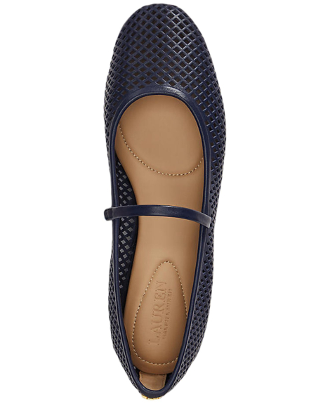 Женские кожаные балетки Jayna Ralph Lauren 36 (6 US) 23 см Синий 1163388809