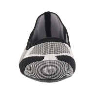 Женские балетки Skechers 37 (7 US) 24,6 см Черный/Белый 1159848804