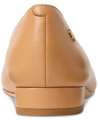 Женские балетки Emellie Ralph Lauren из натуральной кожи 39 (8 US) 25,5 см Бежевый 1159858925