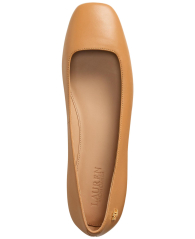 Женские балетки Emellie Ralph Lauren из натуральной кожи 39 (8 US) 25,5 см Бежевый 1159858925