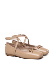 Жіночі шкіряні балетки Collette Michael Kors 39 (8,5 US) 25 см Бежевий 1159860662