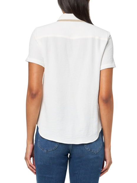 Легка жіноча блузка Tommy Hilfiger на гудзиках 1159838167 (Молочний XL)
