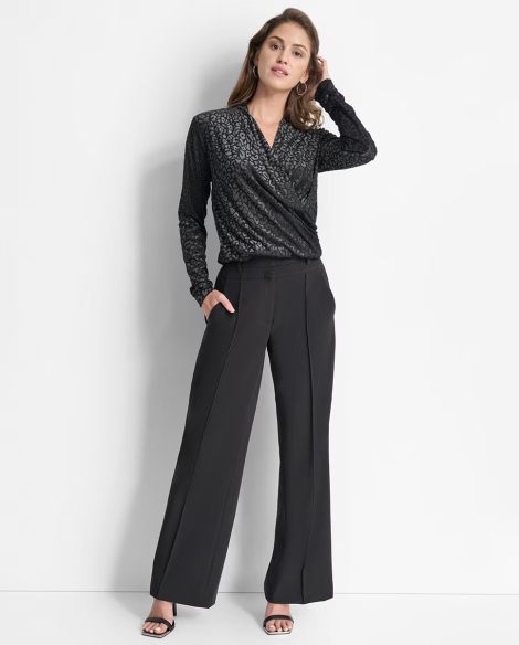 Жіноча блузка DKNY з принтом 1159839869 (Чорний S)