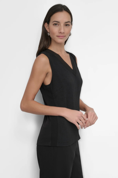 Женская легкая блузка DKNY 1159840819 (Черный XL)
