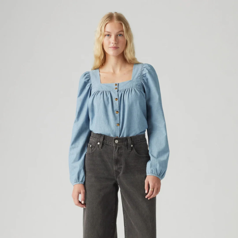 Женская блуза Levi's с квадратным вырезом 1159845290 (Синий S)