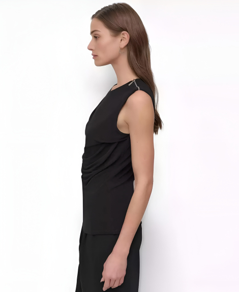 Женская легкая блузка DKNY 1159848894 (Черный L)