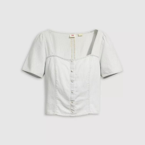 Женская блуза-топ Levi's с короткими рукавами 1159854938 (Голубой XL)