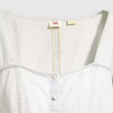 Женская блуза-топ Levi's с короткими рукавами 1159854938 (Голубой XL)