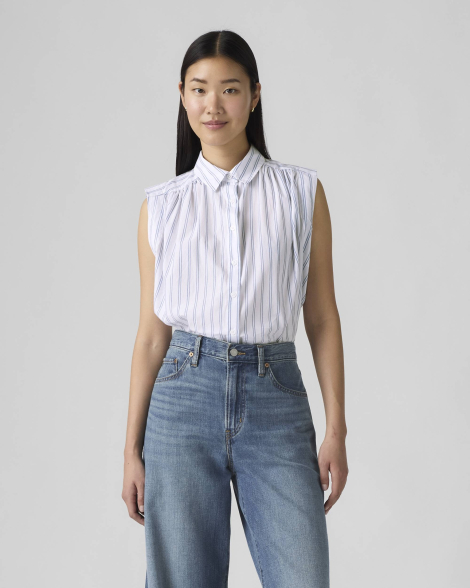 Женская блуза Levi's без рукавов 1159858564 (Белый L)