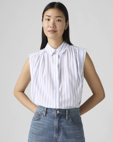 Женская блуза Levi's без рукавов 1159858564 (Белый L)