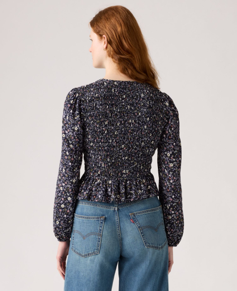 Женская блуза Levi's с принтом 1160321943 (Синий M)