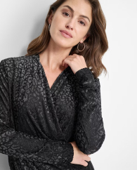 Жіноча блузка DKNY з принтом 1159839869 (Чорний S)