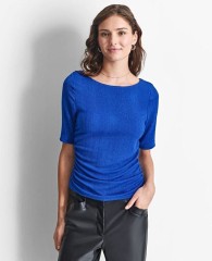 Женская блузка DKNY c люрексом 1159840105 (Синий XL)