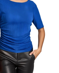 Женская блузка DKNY c люрексом 1159840105 (Синий XL)