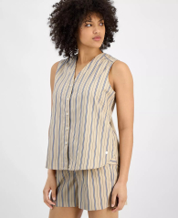 Легка жіноча сорочка Tommy Hilfiger без рукавів 1159852191 (Бежевий M)