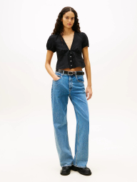 Жіноча блузка Tommy Hilfiger із зав'язками 1159854445 (Чорний XS)