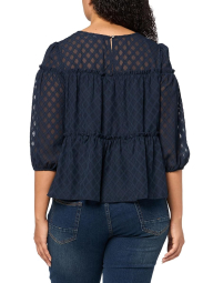 Жіноча блуза Tommy Hilfiger з воланами 1159854581 (Синій S)