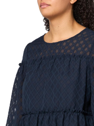 Жіноча блуза Tommy Hilfiger з воланами 1159854581 (Синій S)