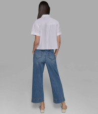 Женская блуза Karl Lagerfeld с вышивкой 1159856575 (Белый M)