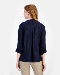 Женская блузка Tommy Hilfiger с пуговицами 1159862903 (Синий L)