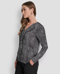 Женская легкая блузка DKNY 1160885919 (Черный M)