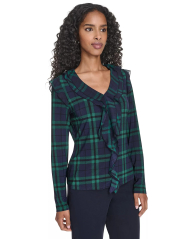 Легкая женская блузка Tommy Hilfiger 1161118741 (Серый/Зеленый M)