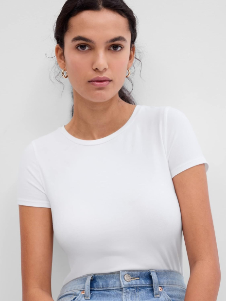 Женское боди GAP с коротким рукавом 1159838405 (Белый XXL)