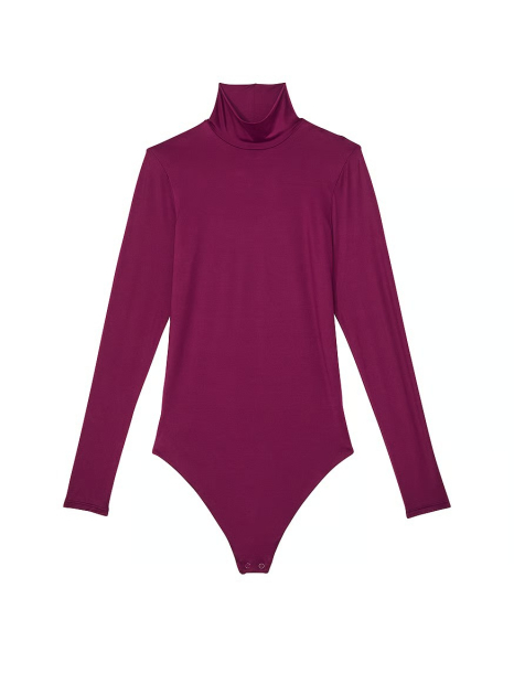 Женское боди Victoria's Secret FeatherSoft длинный рукав 1159841499 (Фиолетовый S)