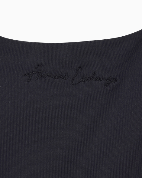 Женское гладкое боди Armani Exchange 1159846990 (Черный M)