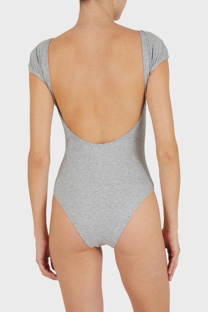 Женское боди Emporio Armani с логотипом 1159854281 (Серый XL)