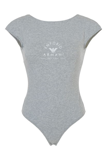 Женское боди Emporio Armani с логотипом 1159854281 (Серый XL)