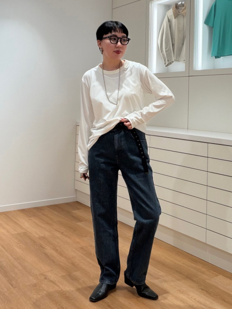 Жіноче боді AIRism UNIQLO з довгим рукавом 1160010298 (Молочний XL)