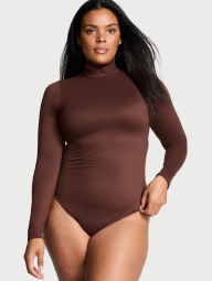 Женское боди Victoria's Secret FeatherSoft длинный рукав 1159842191 (Коричневый XXL)