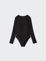 Боди с длинным рукавом HEATTECH UNIQLO со вшитыми чашечками 1159851877 (Черный XXL)