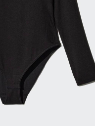 Боди с длинным рукавом HEATTECH UNIQLO со вшитыми чашечками 1159851877 (Черный XXL)